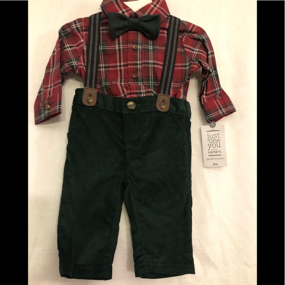 NWT 4pc Carter’s Christmas 3m-18m